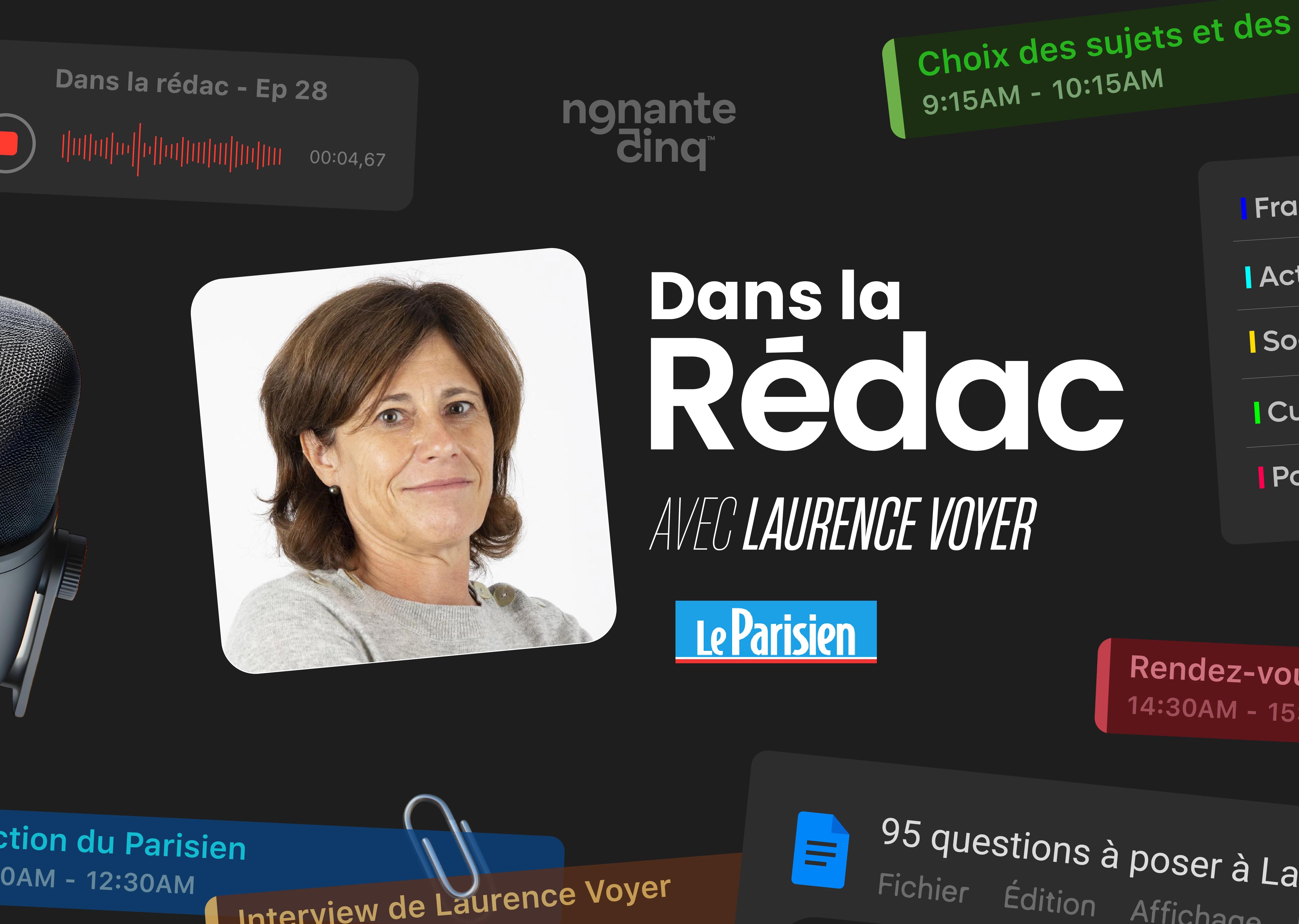 "Dans la Rédac” du journal Le Parisien avec Laurence Voyer