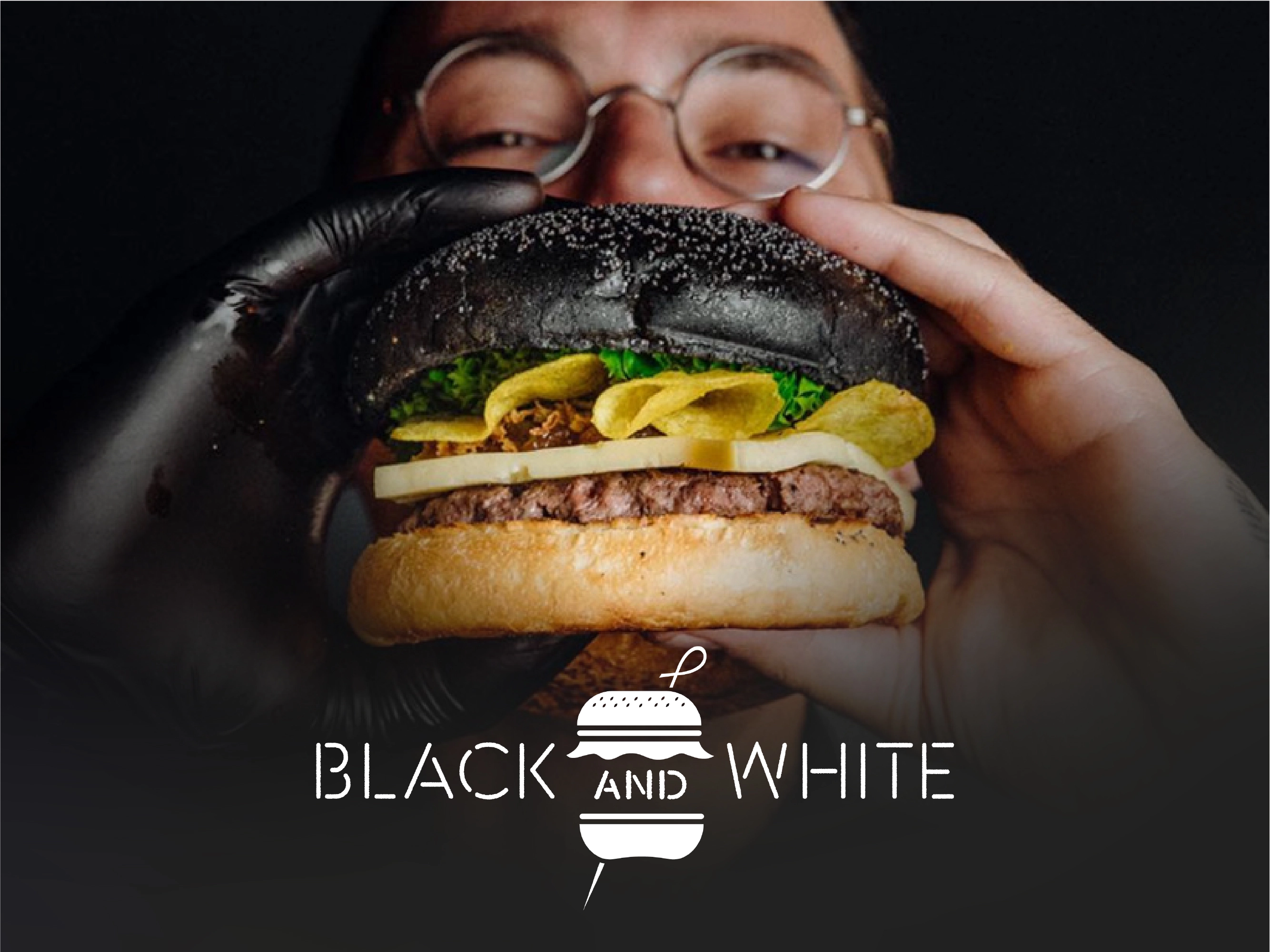 Black and White Burger